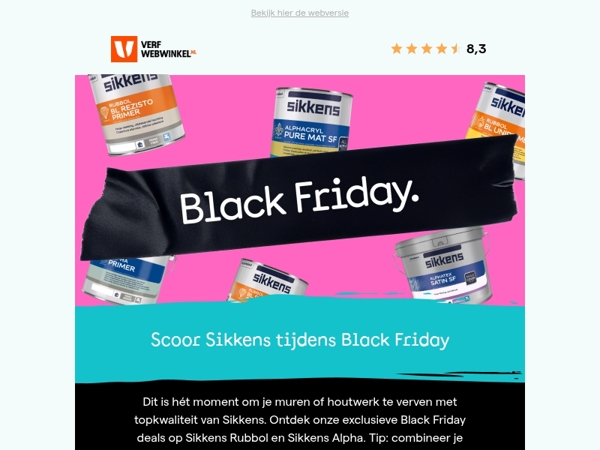 Black Friday: de beste Sikkens deals