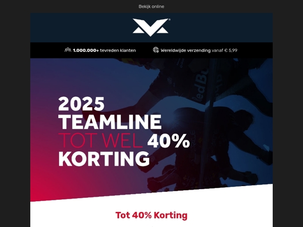 Teamline 2025 T-shirts en Polo's nu nog meer in prijs verlaagd!