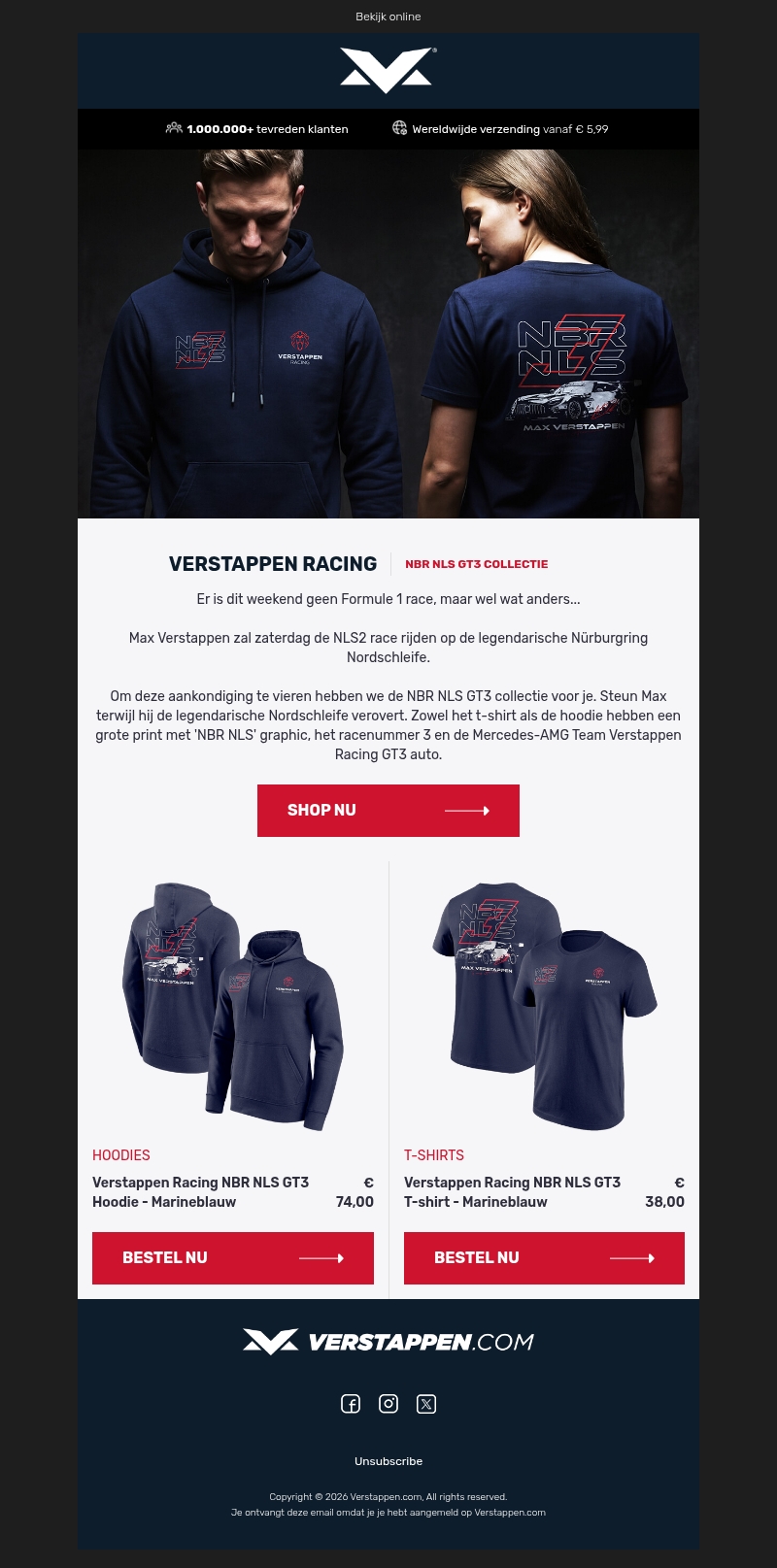 Nu verkrijgbaar: de NBR NLS GT3 collectie Nu verkrijgbaar: de NBR NLS GT3 collectie