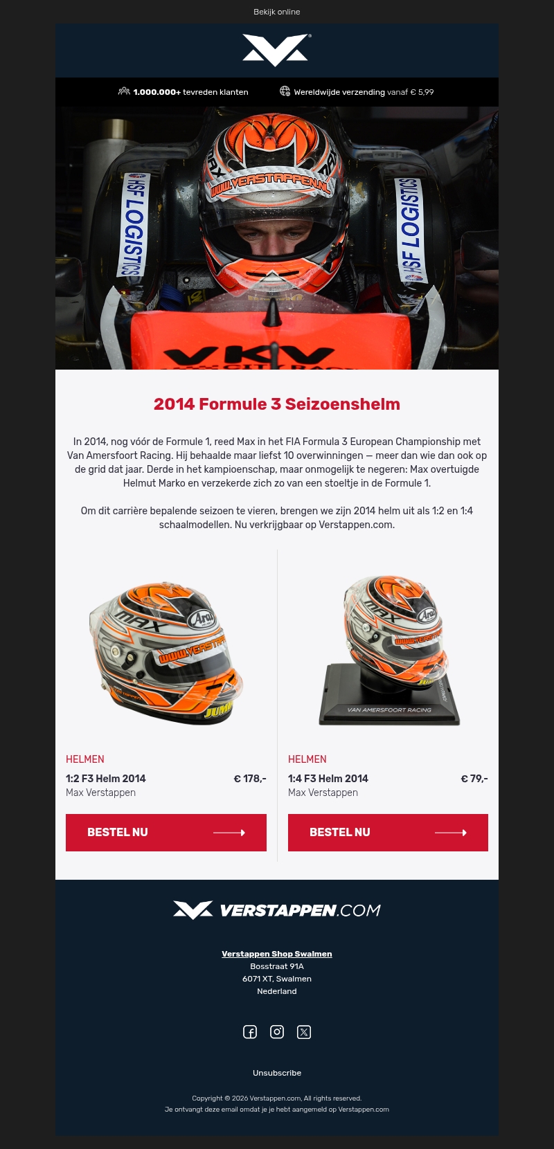 NIEUW! F3 Helm 2014 - Max Verstappen! NIEUW! F3 Helm 2014 - Max Verstappen!