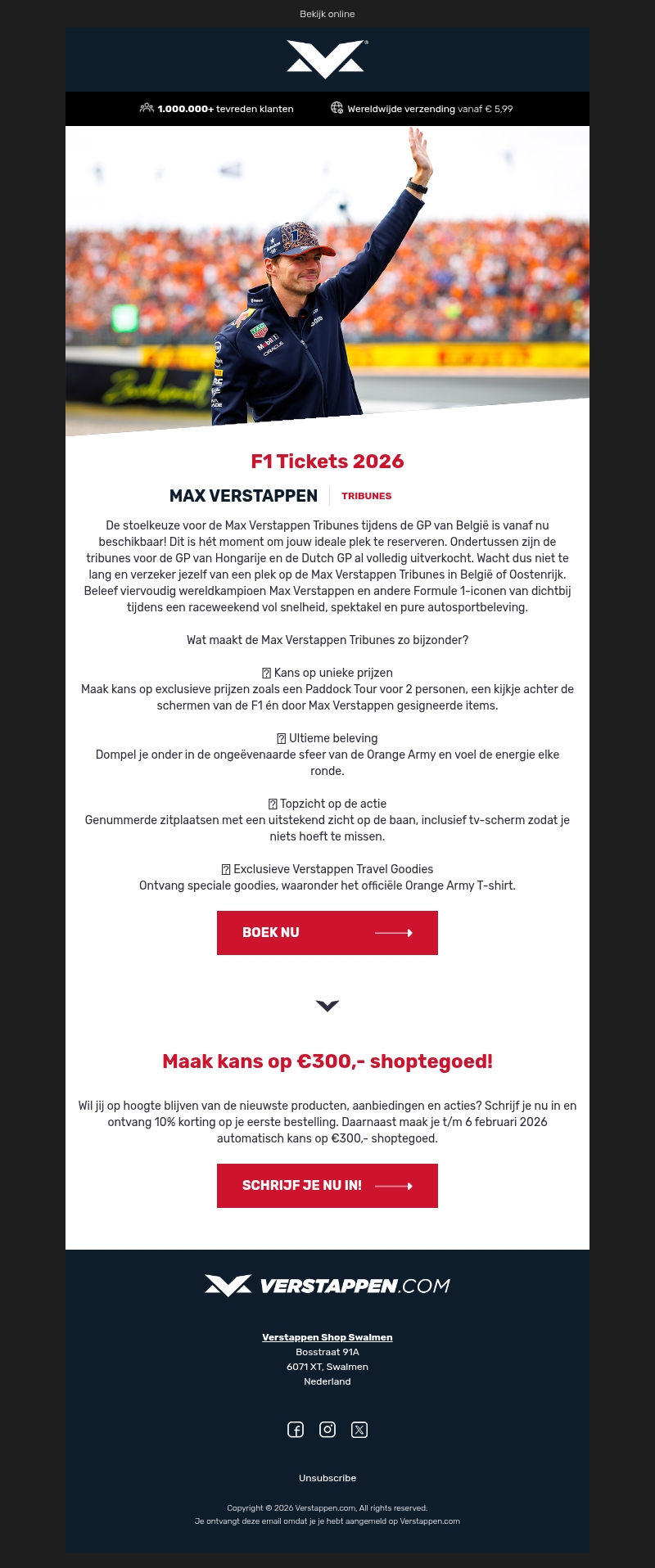 Stoelenkeuze GP België geopend! 🚨 GP Hongarije & Dutch GP uitverkocht! Stoelenkeuze GP België geopend! 🚨 GP Hongarije & Dutch GP uitverkocht!