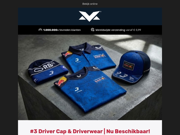 #3 Driver Cap & Driverwear | Nu Beschikbaar!