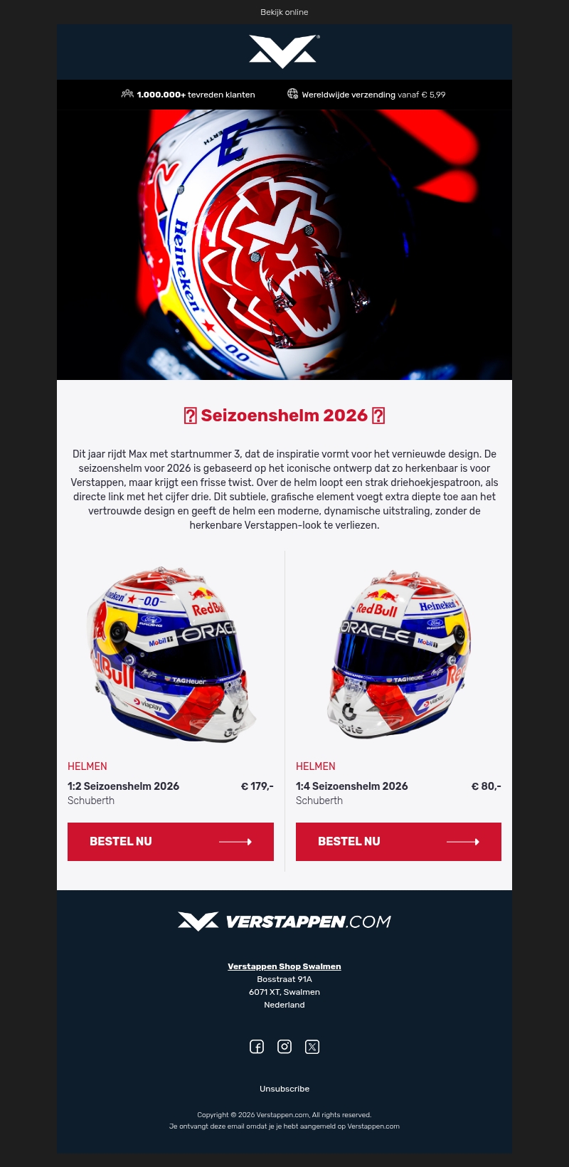 🔺 Nu verkrijgbaar: de Seizoenshelm 2026 🔻 🔺 Nu verkrijgbaar: de Seizoenshelm 2026 🔻