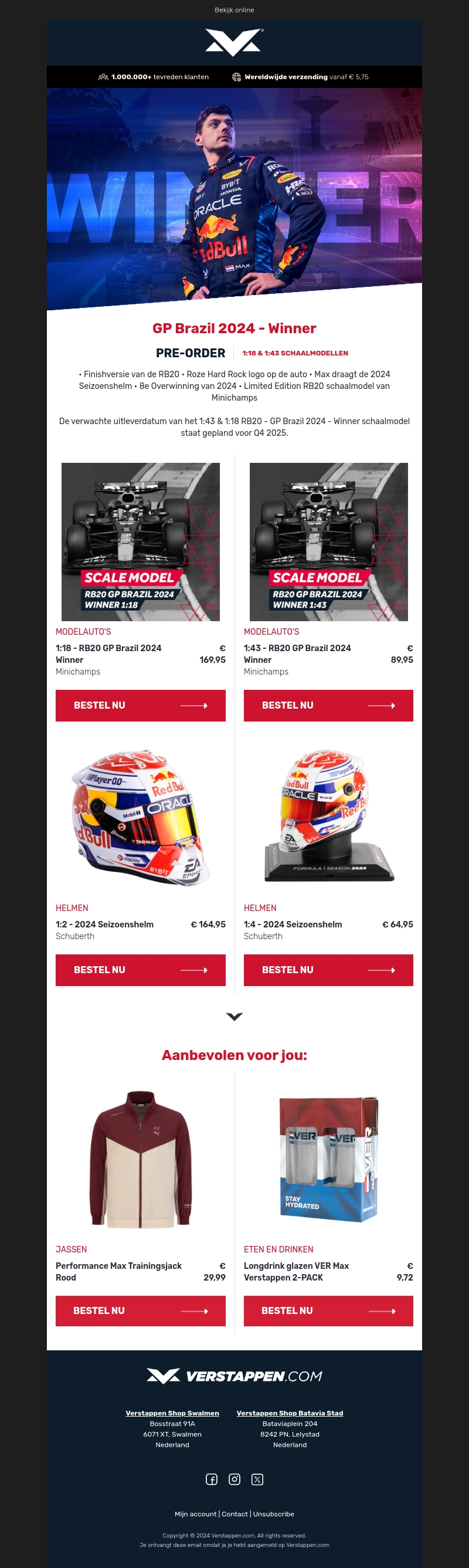 Limited Edition: GP Brazil Winner 2024 Limited Edition: GP Brazil Winner 2024