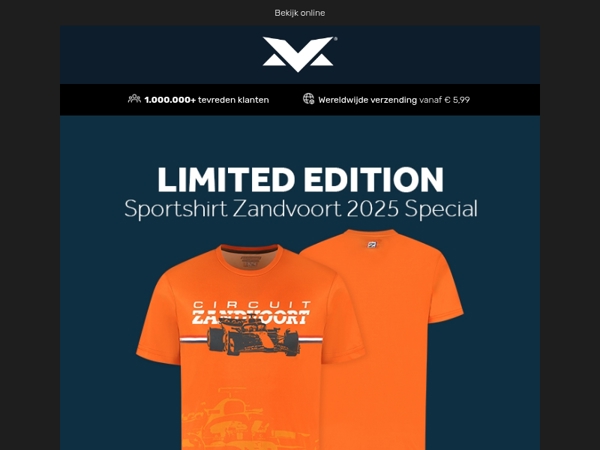 NIEUW! Limited Edition Zandvoort 2025 Sportshirt!