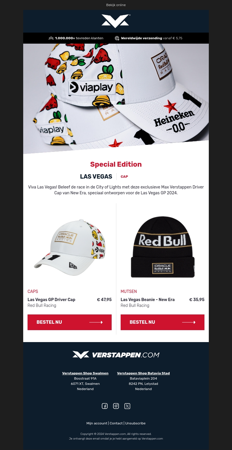 Special Edition Las Vegas GP Driver Cap Special Edition Las Vegas GP Driver Cap