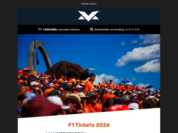 Heb jij al plannen voor 2026? Beleef de F1 live vanaf de Max Verstappen Tribunes!