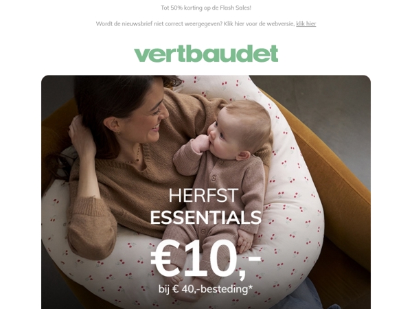 Herfst essentials: € 10,- bij € 40,-besteding*