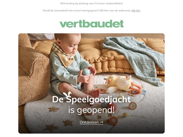 🐇 De speelgoedjacht is geopend!