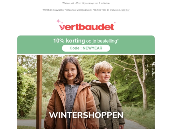 10% EXTRA op je bestelling