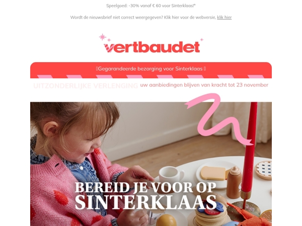 UITZONDERLIJKE VERLENGING: uw aanbiedingen blijven van kracht tot 23 november