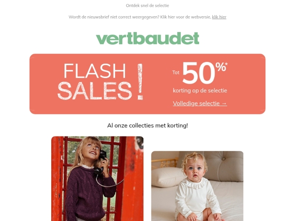 📢 De Flash Sales met kortingen tot 50% is terug!