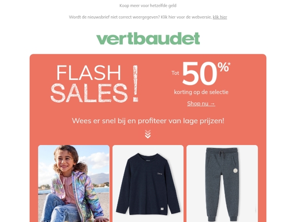 Flash Sales: Tot 50% korting*
