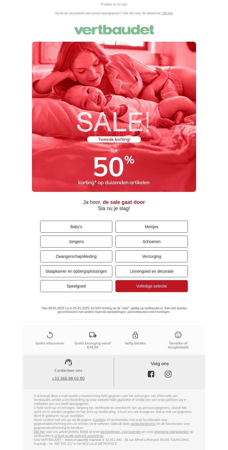 🔔VERRASSING: de sale gaat door, tot 50% korting!* 🔔VERRASSING: de sale gaat door, tot 50% korting!*