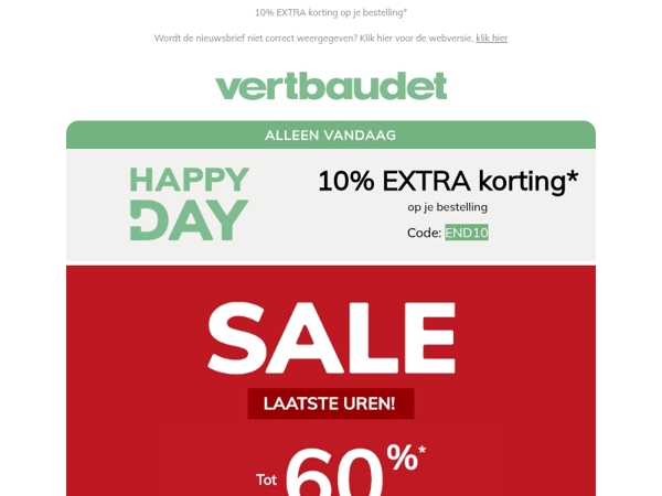 🚨 Om middernacht is het afgelopen ...