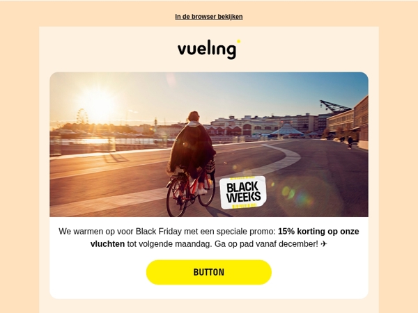 15% korting om je klaar te maken voor Black Friday 💛