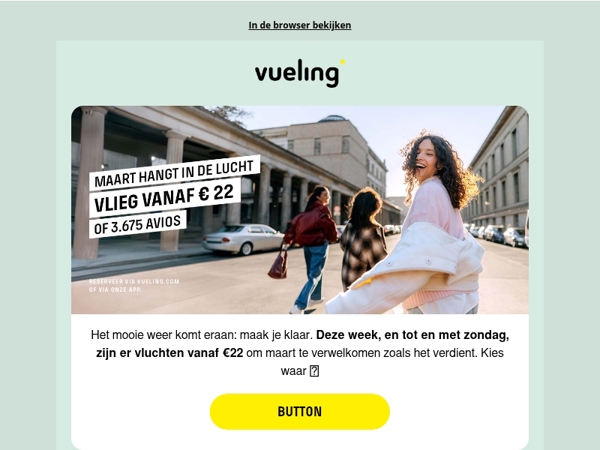 Maart in de lucht vanaf €22 ✈️