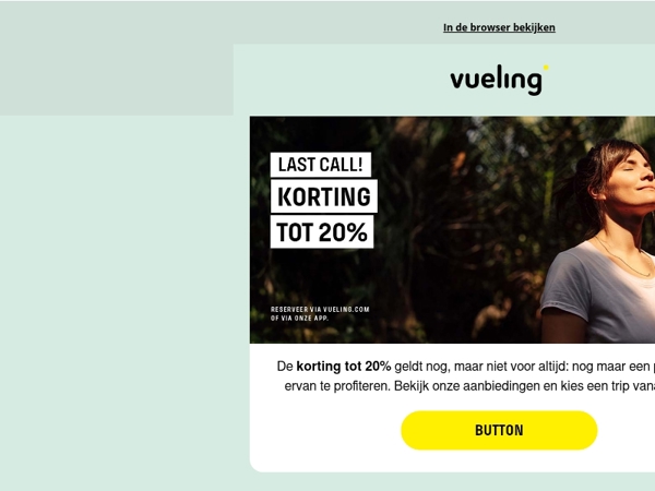 Tik tak… 20% korting vervliegt 😶‍🌫️