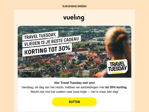 ✈️Travel Tuesday: 30% om te reizen zoals jij wilt