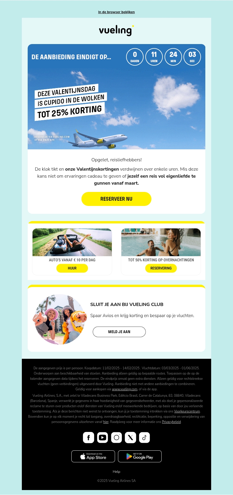 Laatste vlucht voor de liefde! Nog maar een paar uur korting ⏰❤️ Laatste vlucht voor de liefde! Nog maar een paar uur korting ⏰❤️