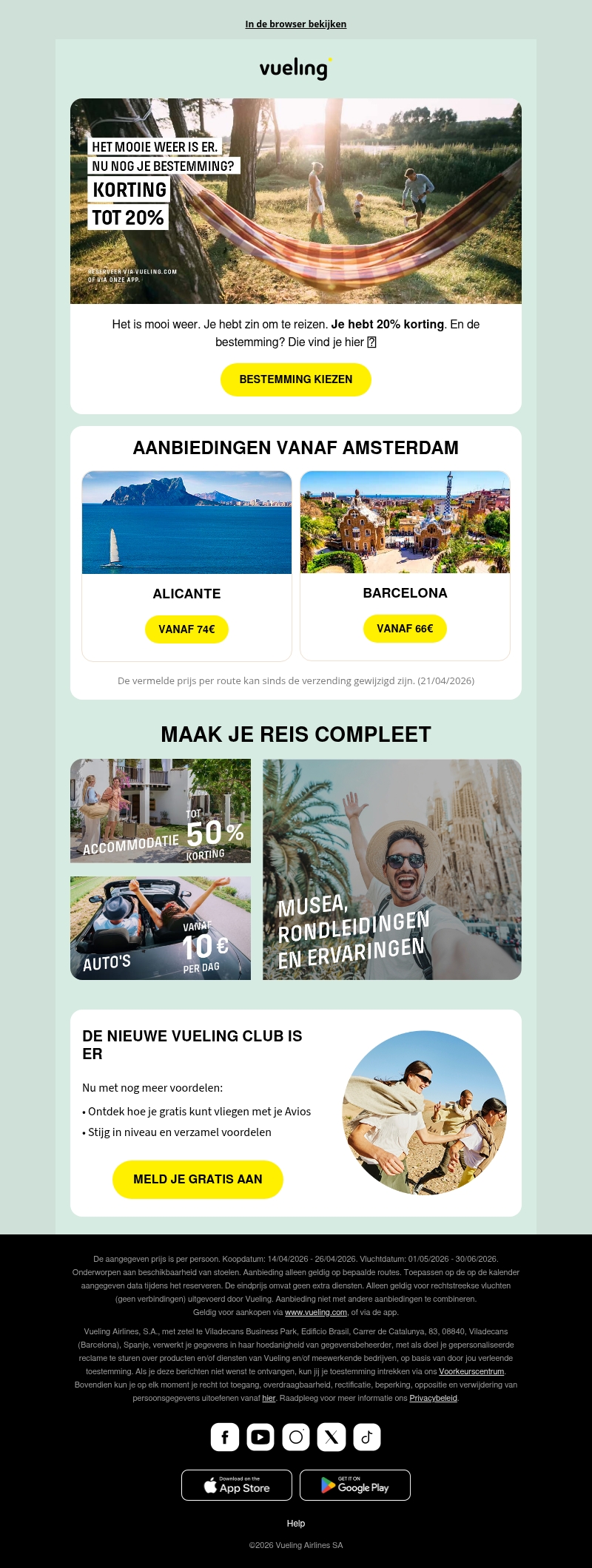 20% korting… en de bestemming? 20% korting… en de bestemming?