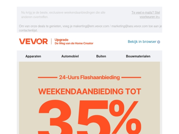 Je weekendshopping, geregeld. Topaanbiedingen binnenin.