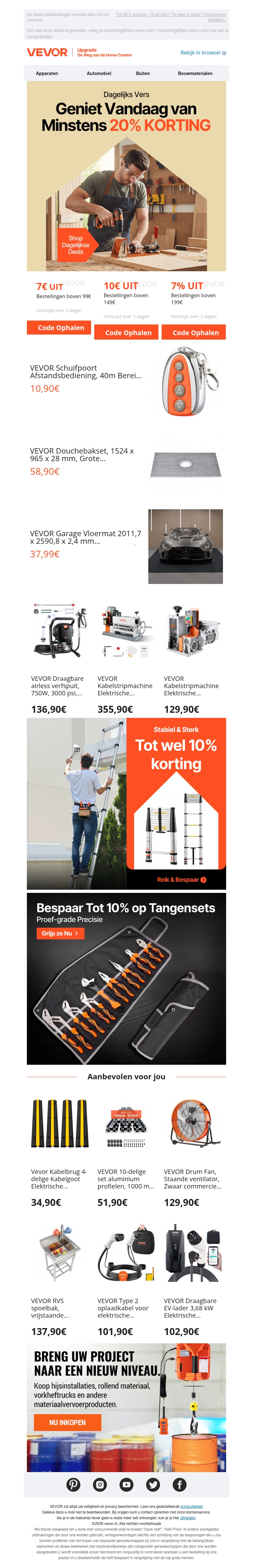 Tot 20% korting op nieuwe aanbiedingen Tot 20% korting op nieuwe aanbiedingen