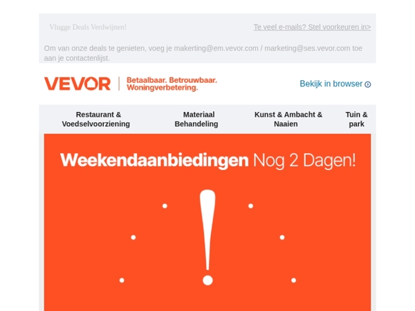 Weekend Klusactie