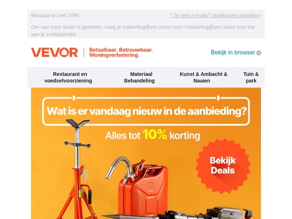 Dagelijkse aanbiedingen bijgewerkt