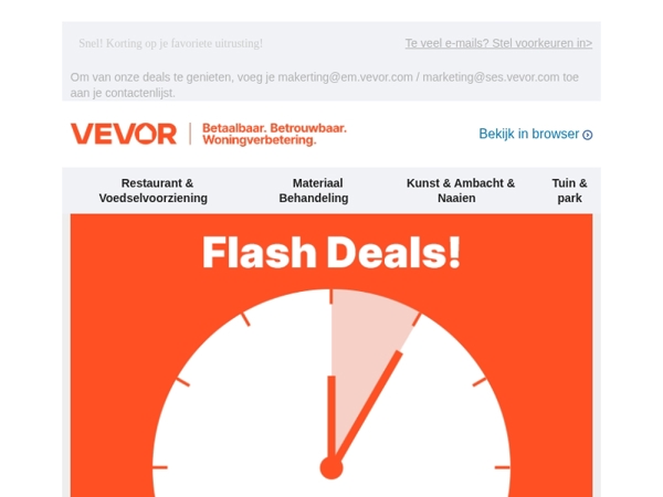 Tijdelijke weekendaanbieding is er!
