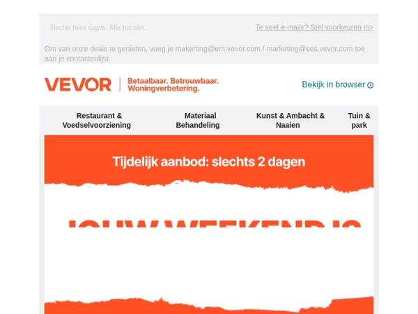 Jouw weekendproject start hier.