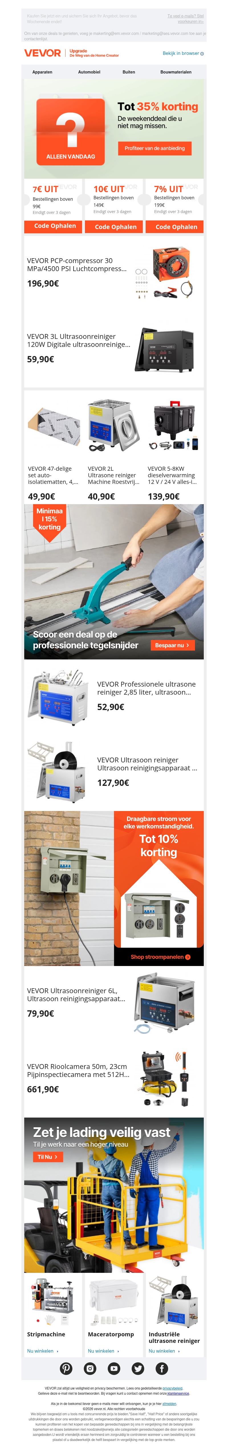 Weekendsale: Tot 35% korting – Mis het niet! Weekendsale: Tot 35% korting – Mis het niet!