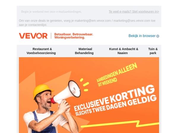 Hallo weekend, hallo aanbiedingen!