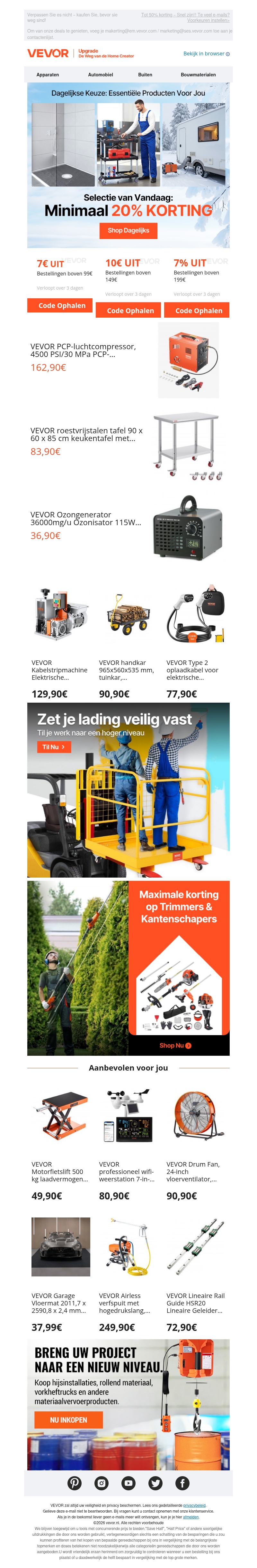 Dagelijkse aanbiedingen zijn er! Tot 20% korting op een breed scala aan producten Dagelijkse aanbiedingen zijn er! Tot 20% korting op een breed scala aan producten