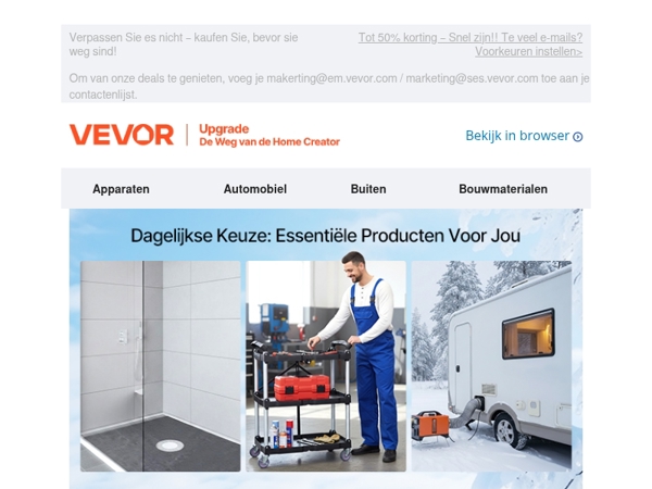 Dagelijkse aanbiedingen zijn er! Tot 20% korting op een breed scala aan producten