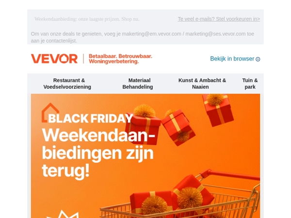 Black Friday Weekend is begonnen! Grijp je kans!