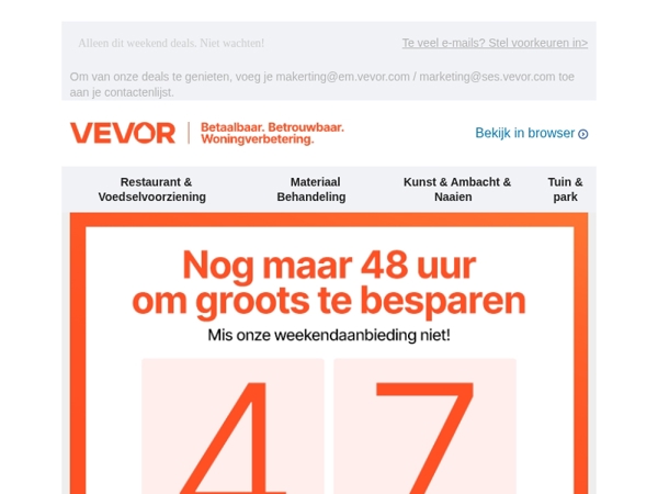 Jouw weekendkans ligt op je te wachten.