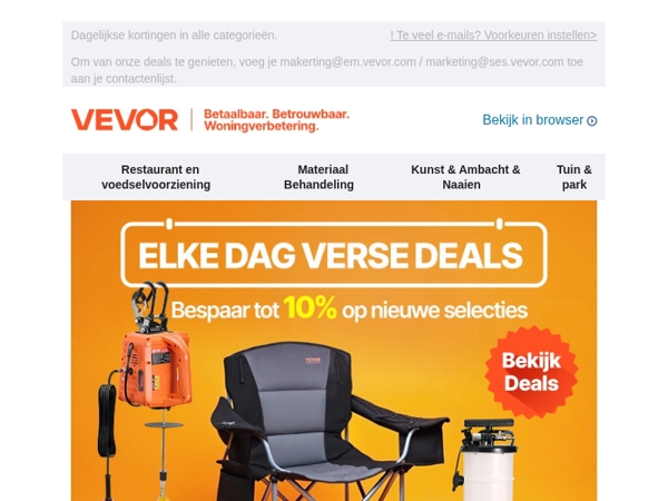 Daily Deals: ververst, klaar, wacht op je.