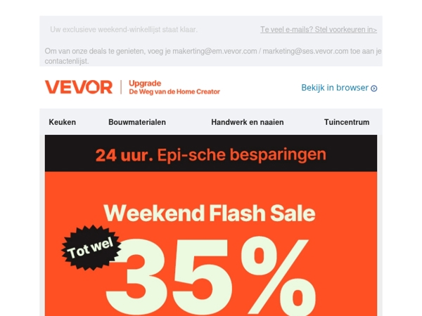 Profiteer van uw weekendkortingen – de beste binnen.