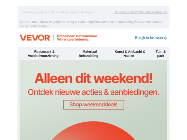 Je weekendproject wacht op je.