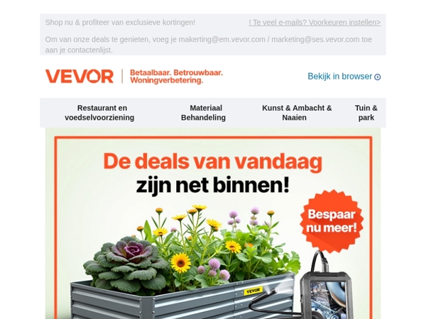 Dagelijks verse deals wachten op je!