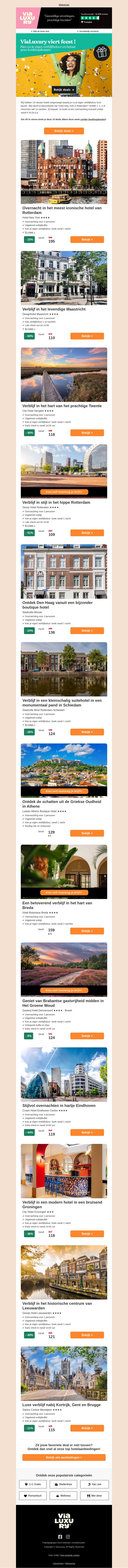 Alleen deze week! Geen boekingskosten Alleen deze week! Geen boekingskosten