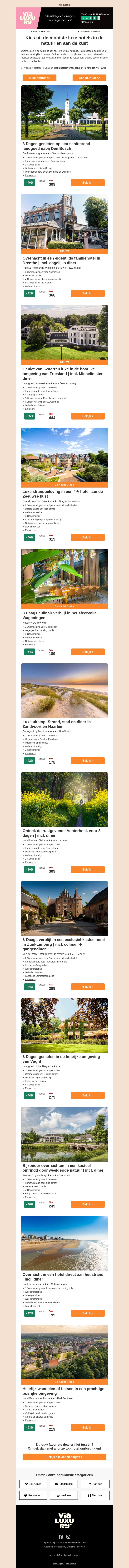 De mooiste hotels in de natuur en aan de kust ✩ Ontdek ze nu! De mooiste hotels in de natuur en aan de kust ✩ Ontdek ze nu!