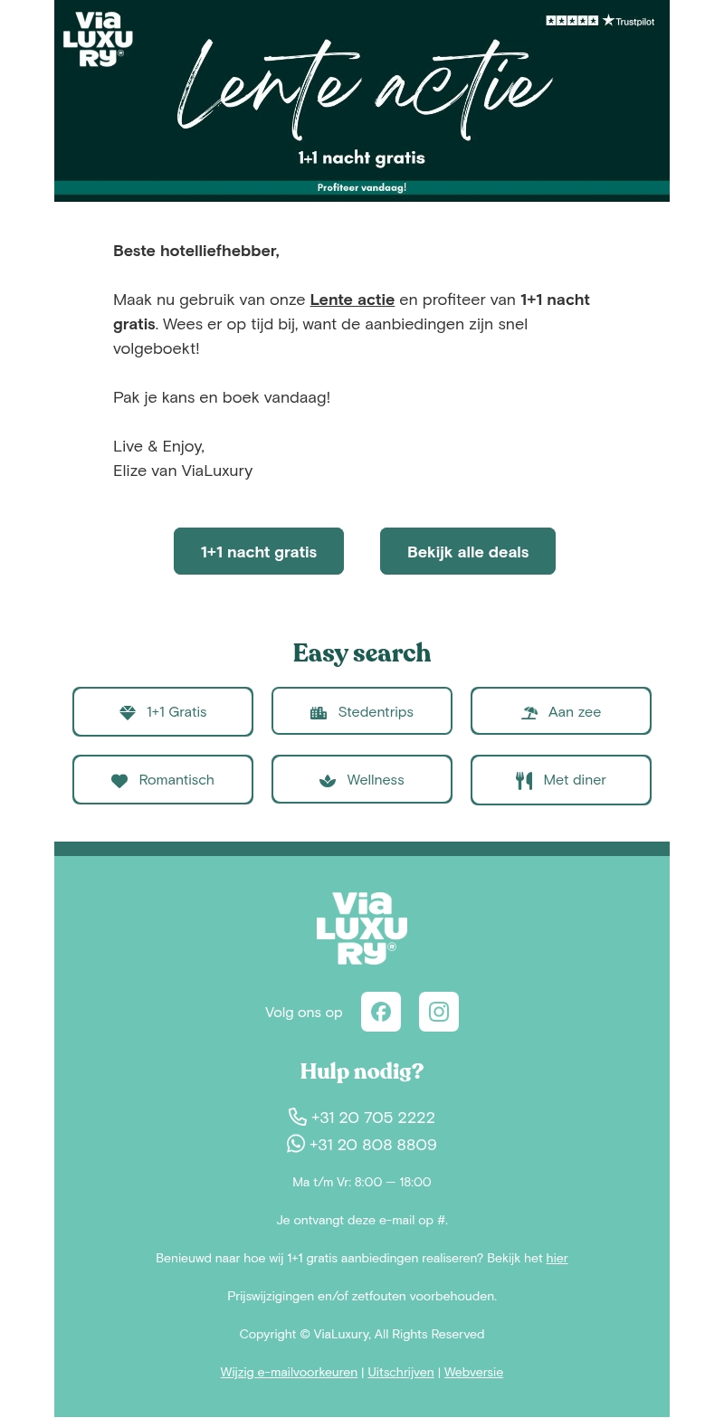 Lente actie ⏱️ Profiteer vandaag nog! Lente actie ⏱️ Profiteer vandaag nog!