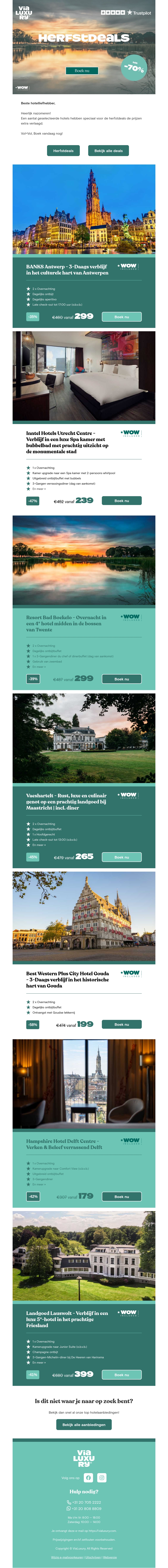 Verlaagde prijzen tijdens onze herfstdeal weken! Verlaagde prijzen tijdens onze herfstdeal weken!