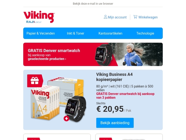 🏃‍ Gratis Denver smartwatch bij geselecteerde producten