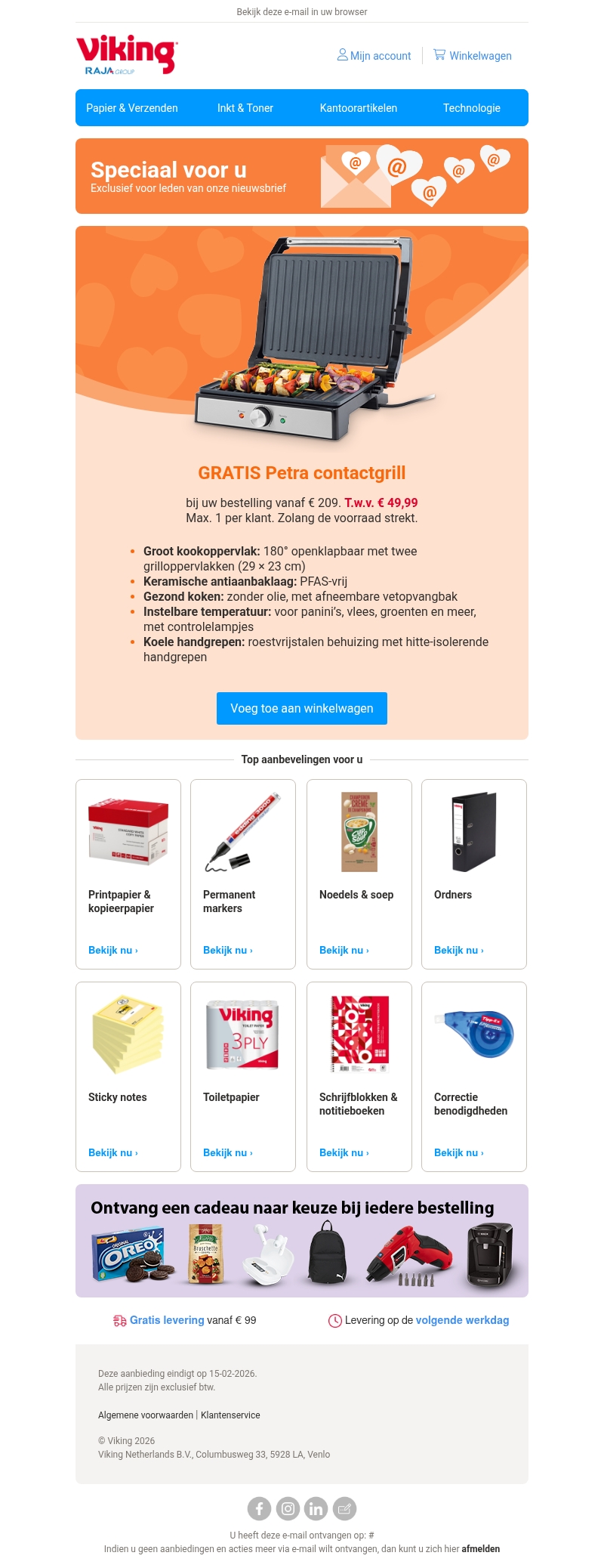 π Laatste kans: gratis contactgrill t.w.v. β¬49,99 π Laatste kans: gratis contactgrill t.w.v. β¬49,99