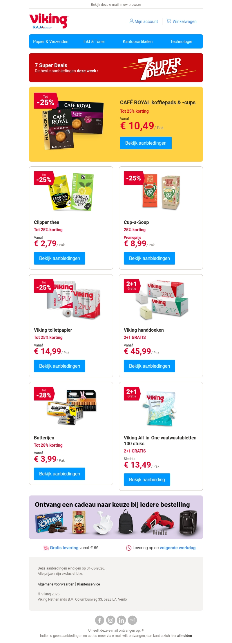 7 Super Deals: Tot 28% korting 7 Super Deals: Tot 28% korting