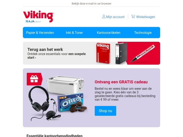 Gratis cadeaus voor een soepele start
