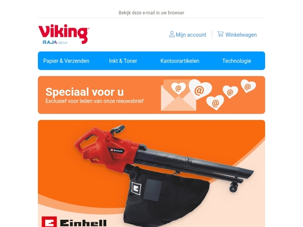 💌 Laatste kans: gratis Einhell bladblazer/-zuiger